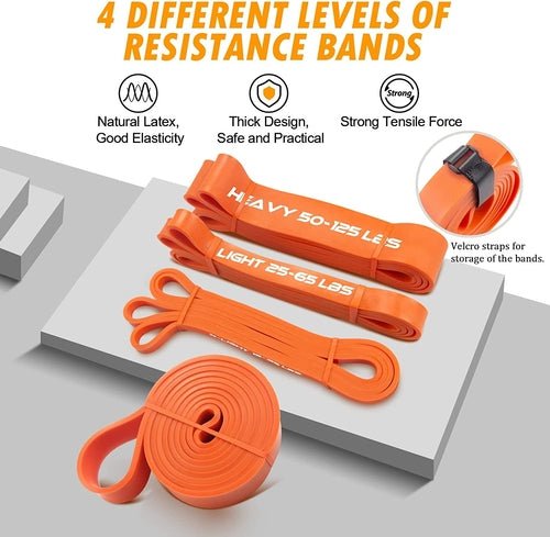 Resistance Band Bar Set Portable Full Body 500LBS Extra Heavy Home Gym